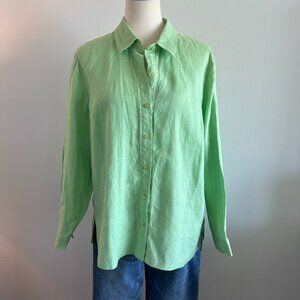 Appleseed's 100% Linen Shirt, Size 14P